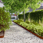 vidaXL Rasenkanten 50 Stk. 10x103 cm Flexibel Cortenstahl