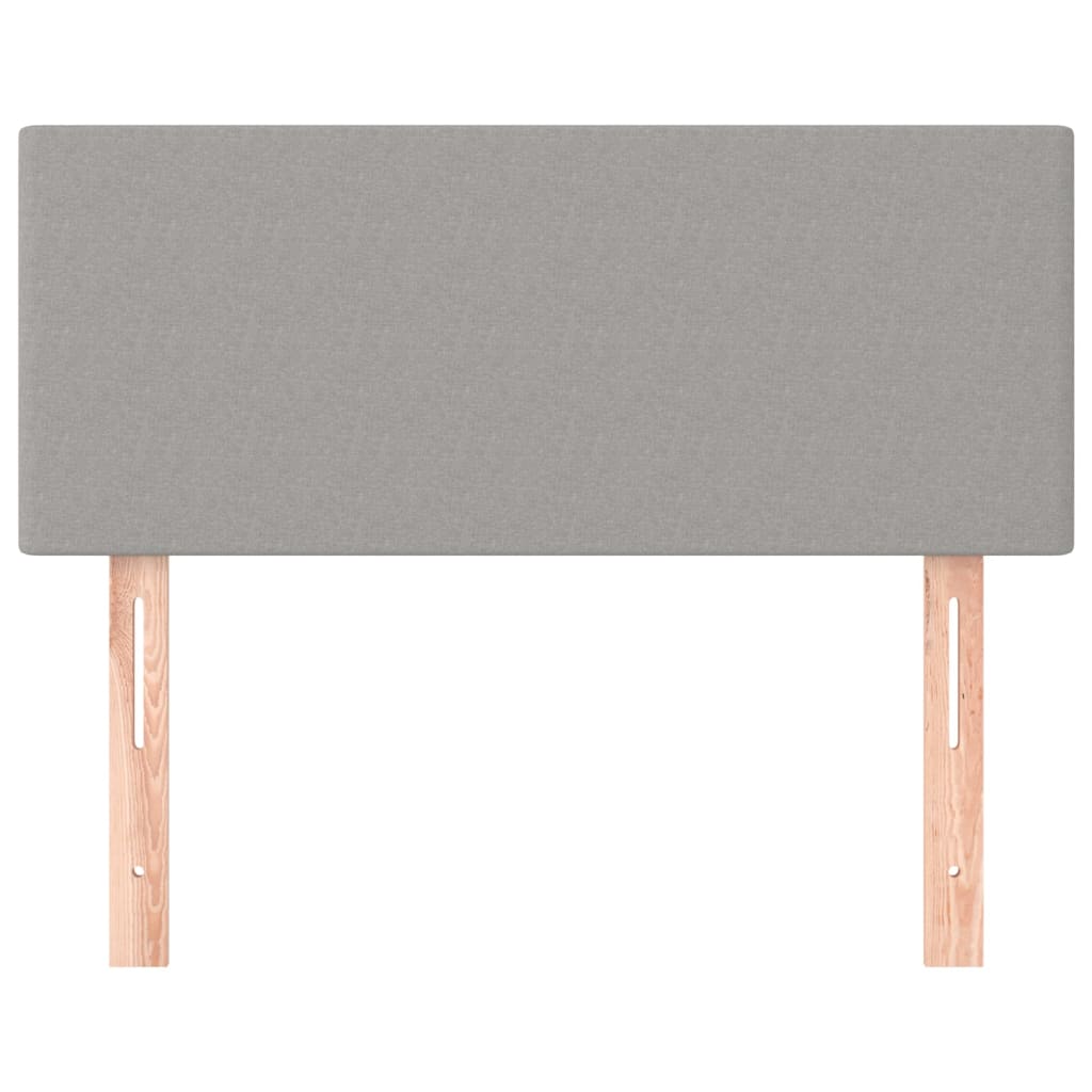 vidaXL Kopfteil Hellgrau 80x5x78/88 cm Stoff