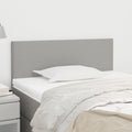 vidaXL Kopfteil Hellgrau 80x5x78/88 cm Stoff