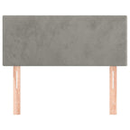 vidaXL Kopfteil Hellgrau 80x5x78/88 cm Samt