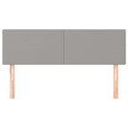 vidaXL Kopfteile Hellgrau 144x5x78/88 cm Stoff