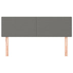 vidaXL Kopfteile 2 Stk. Dunkelgrau 72x5x78/88 cm Stoff
