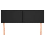 vidaXL Kopfteile Schwarz 144x5x78/88 cm Kunstleder