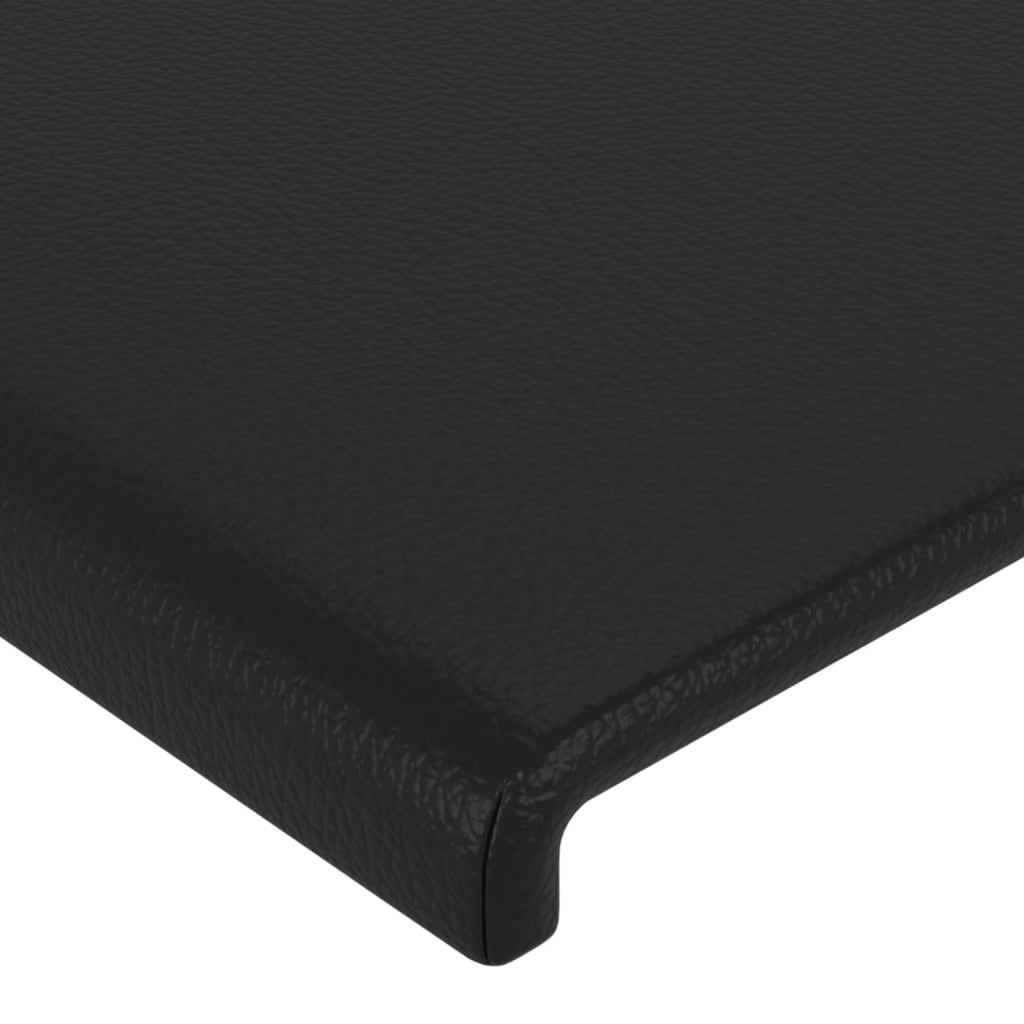 vidaXL Kopfteile Schwarz 144x5x78/88 cm Kunstleder