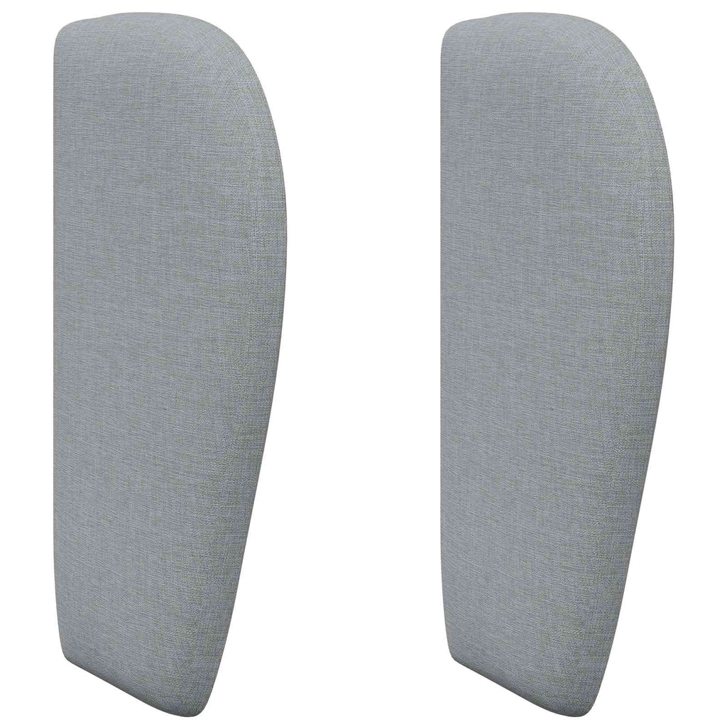 vidaXL Kopfteil Ohr Hellgrau 40 x 23 x 6 cm Stoff