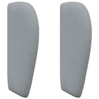 vidaXL Kopfteil Ohr Hellgrau 40 x 23 x 6 cm Stoff