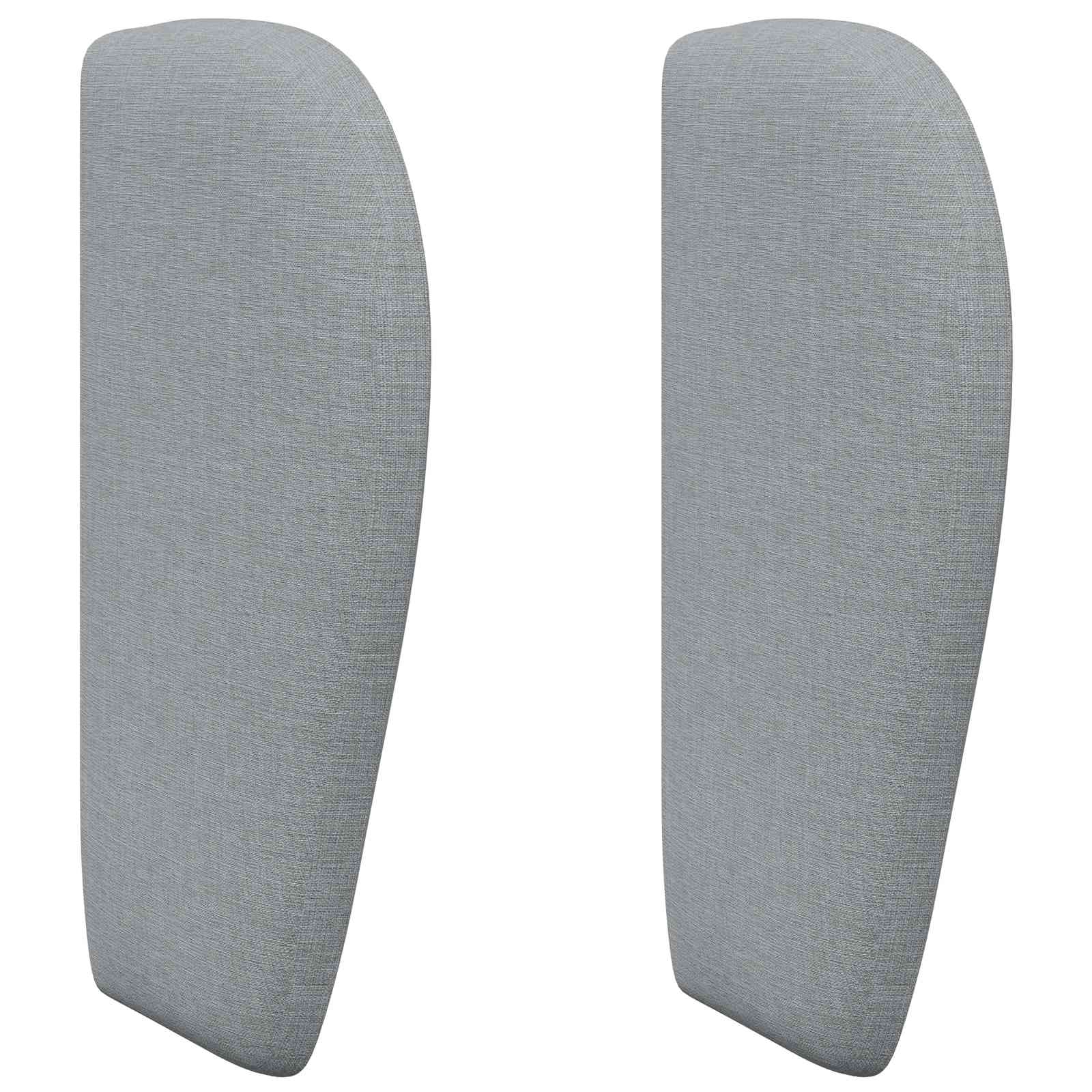 vidaXL Kopfteil Ohr Hellgrau 40 x 23 x 6 cm Stoff