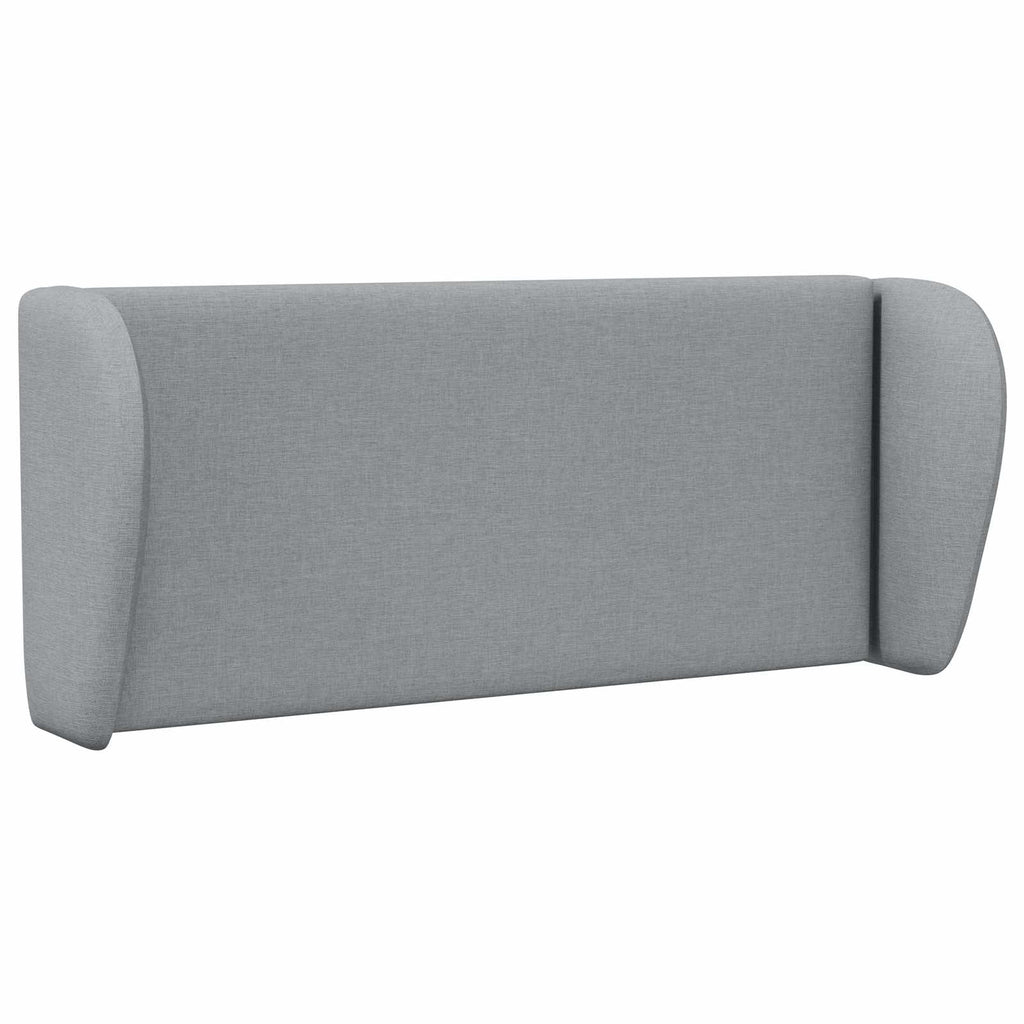 vidaXL Kopfteil Ohr Hellgrau 40 x 23 x 6 cm Stoff