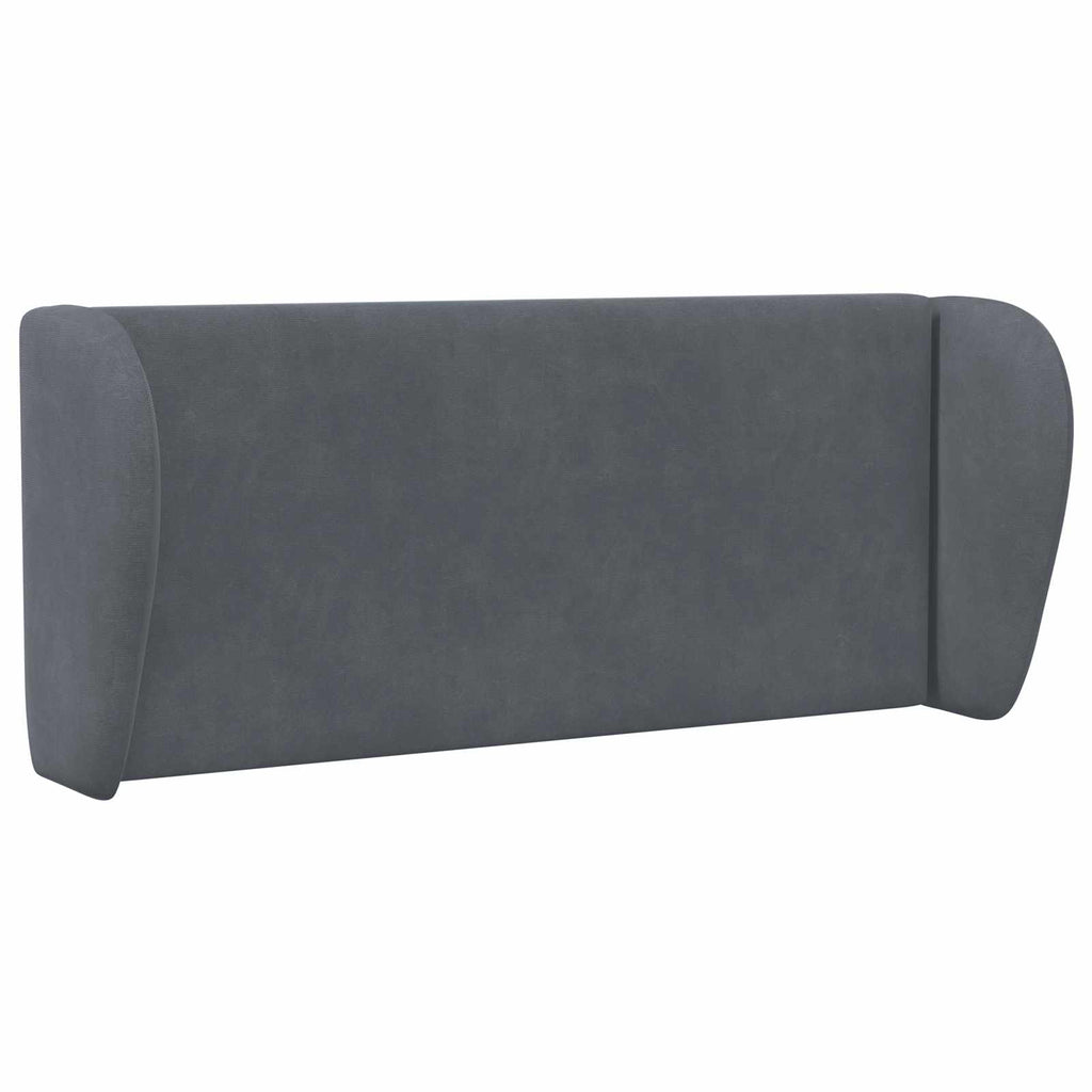 vidaXL Kopfteil Ohr Dunkelgrau 40 x 23 x 6 cm Samt