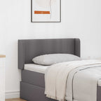 vidaXL Kopfteil Ohr 2 pcs Grau 40 x 16 x 5 cm Sperrholz und Kunstleder