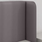 vidaXL Kopfteil Ohr 2 pcs Grau 40 x 16 x 5 cm Sperrholz und Kunstleder