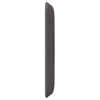 vidaXL Kopfteil Ohr 2 pcs Grau 40 x 16 x 5 cm Sperrholz und Kunstleder