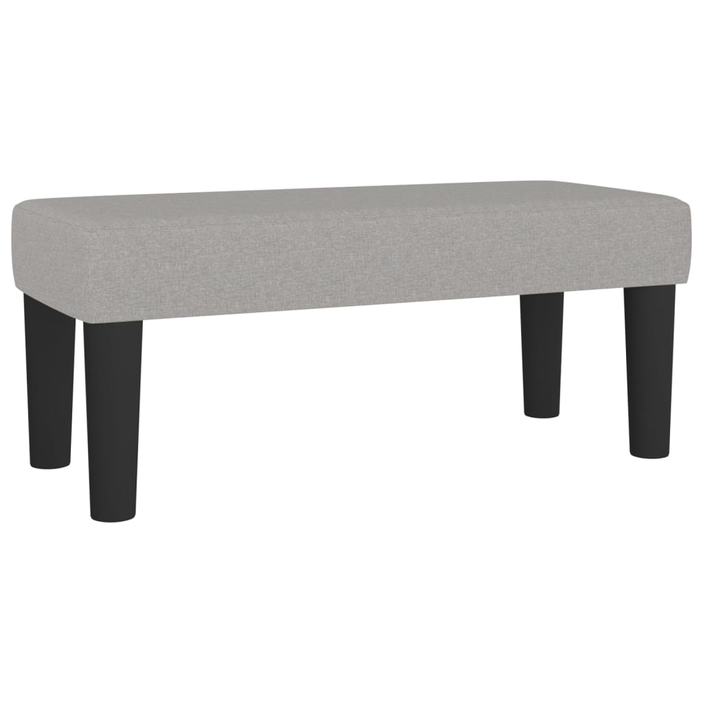 vidaXL Sitzbank Hellgrau 70x30x30 cm Stoff