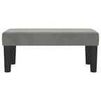 vidaXL Sitzbank Hellgrau 70x30x30 cm Samt