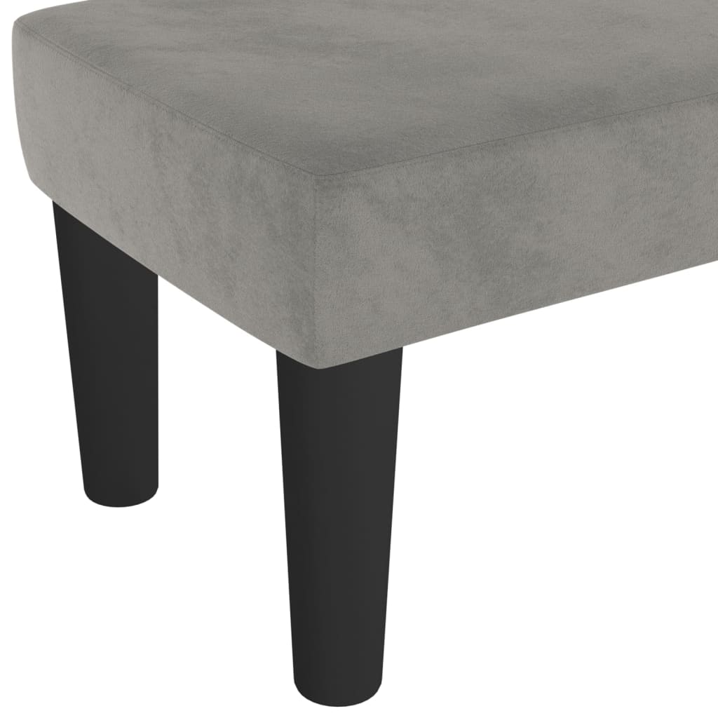 vidaXL Sitzbank Hellgrau 70x30x30 cm Samt