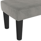 vidaXL Sitzbank Hellgrau 70x30x30 cm Samt