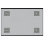 vidaXL Magnettafel Wandmontage Schwarz 40x30 cm Hartglas