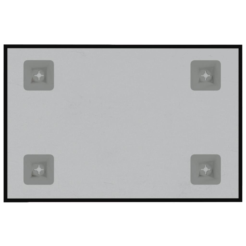 vidaXL Magnettafel Wandmontage Schwarz 40x30 cm Hartglas