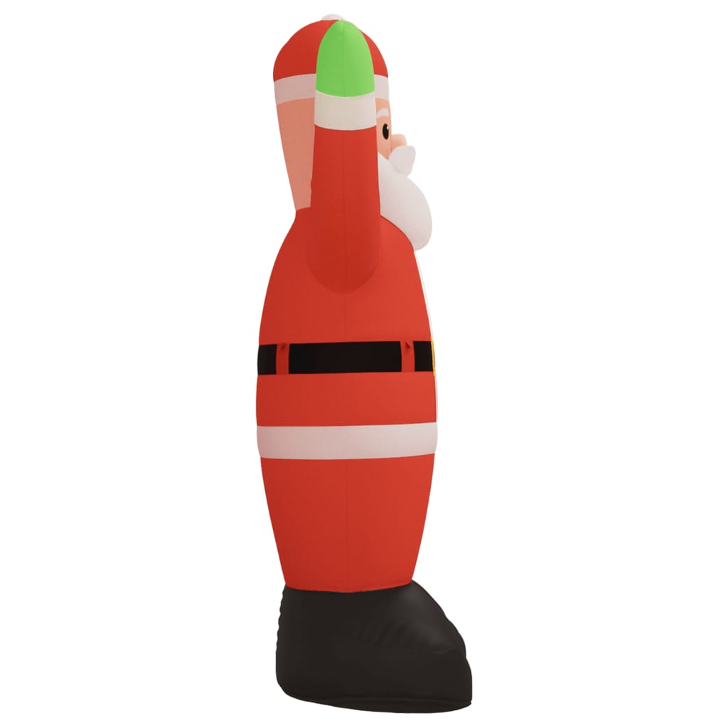 vidaXL Weihnachtsmann Aufblasbar mit LEDs 370 cm