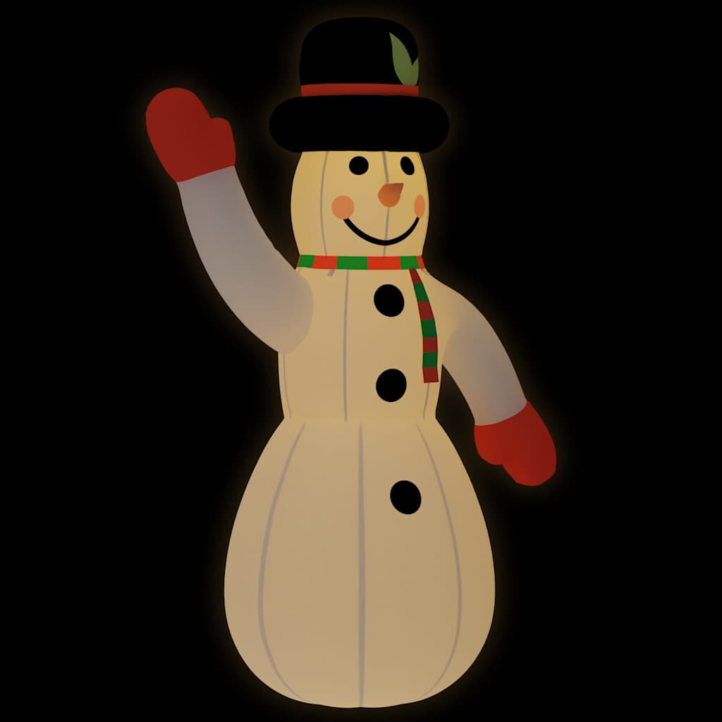 vidaXL Aufblasbarer Schneemann mit LEDs 455 cm
