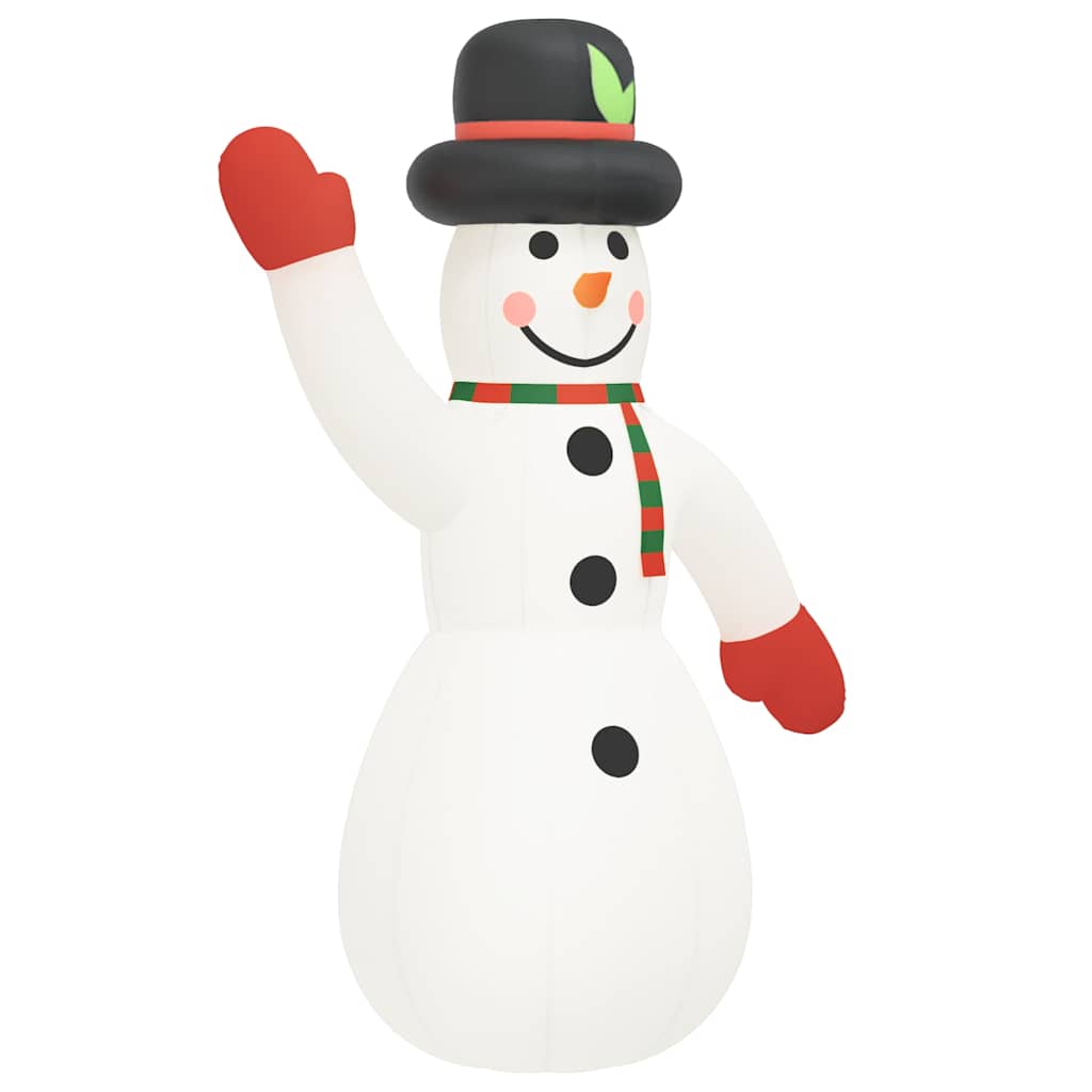 vidaXL Aufblasbarer Schneemann mit LEDs 455 cm