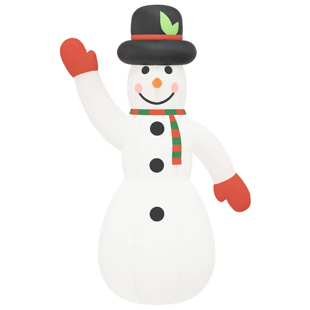 vidaXL Aufblasbarer Schneemann mit LEDs 455 cm