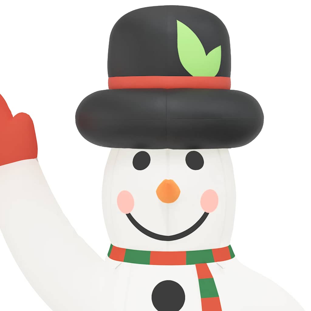 vidaXL Aufblasbarer Schneemann mit LEDs 455 cm