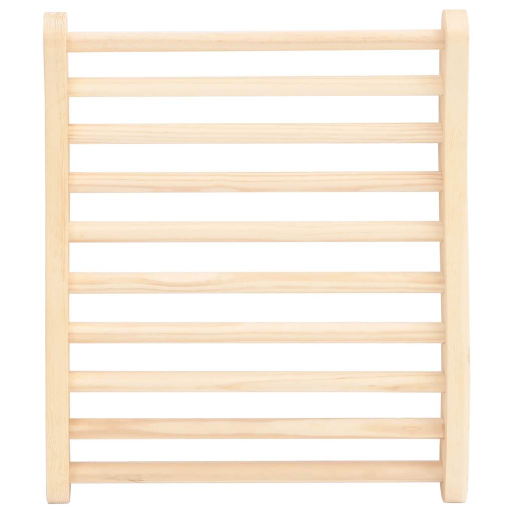 vidaXL Sauna-Rückenlehne S-Form Massivholz Kiefer