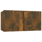 vidaXL TV-Wandschränke 4 Stk. Räuchereiche 60x30x30 cm Holzwerkstoff