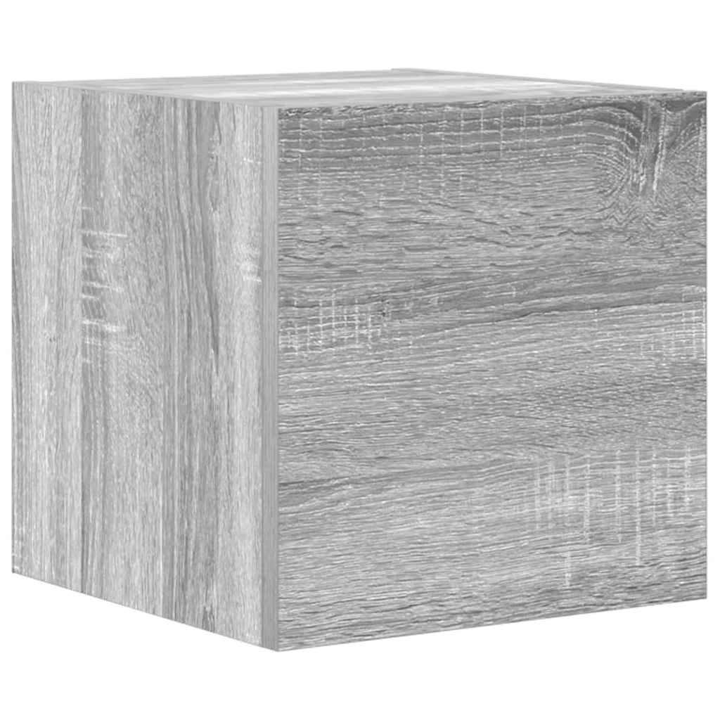 vidaXL 3-tlg. TV-Schrank-Set Grau Sonoma Holzwerkstoff