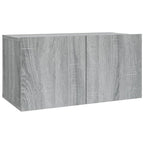 vidaXL 2-tlg. TV-Schrank-Set Grau Sonoma Holzwerkstoff