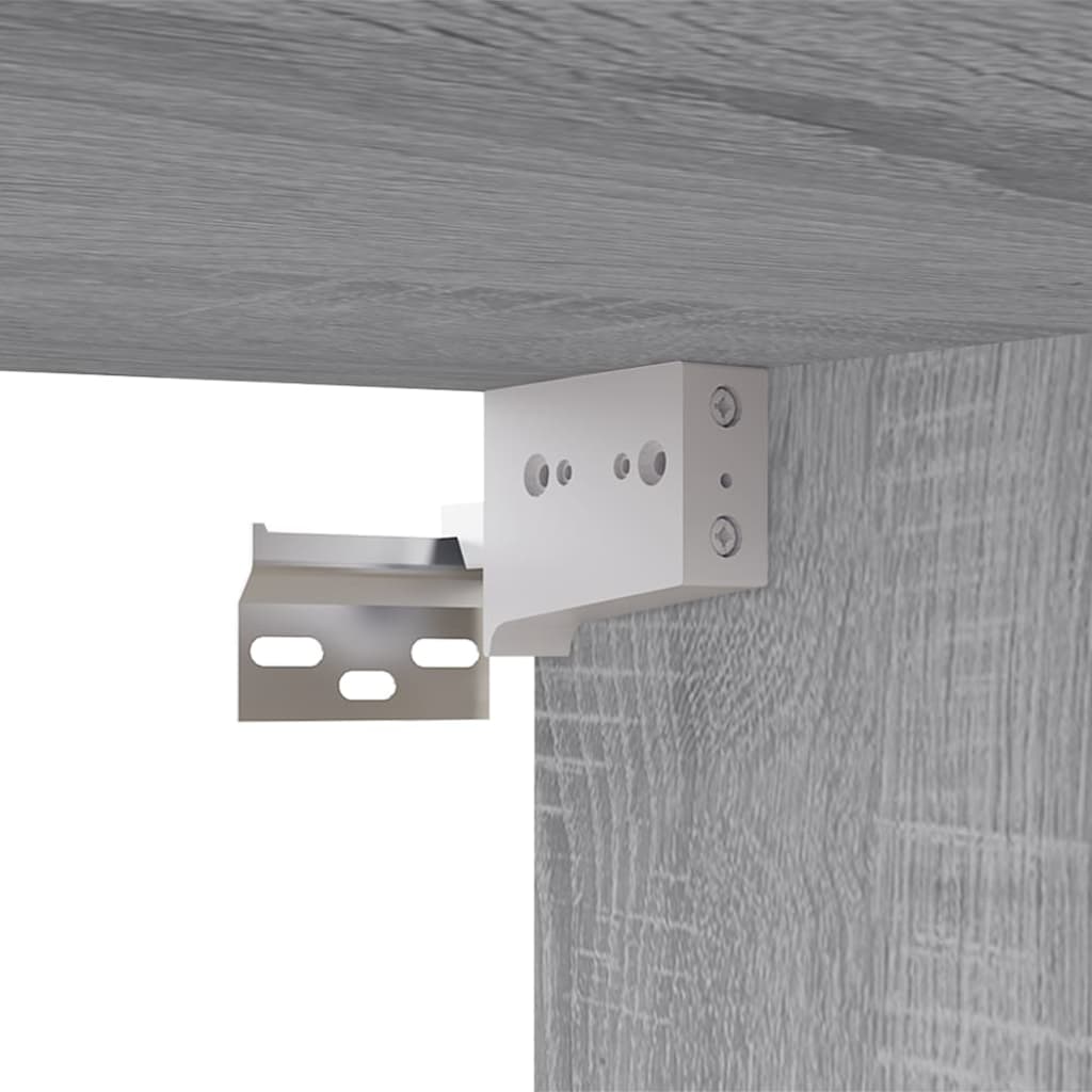 vidaXL 2-tlg. TV-Schrank-Set Grau Sonoma Holzwerkstoff