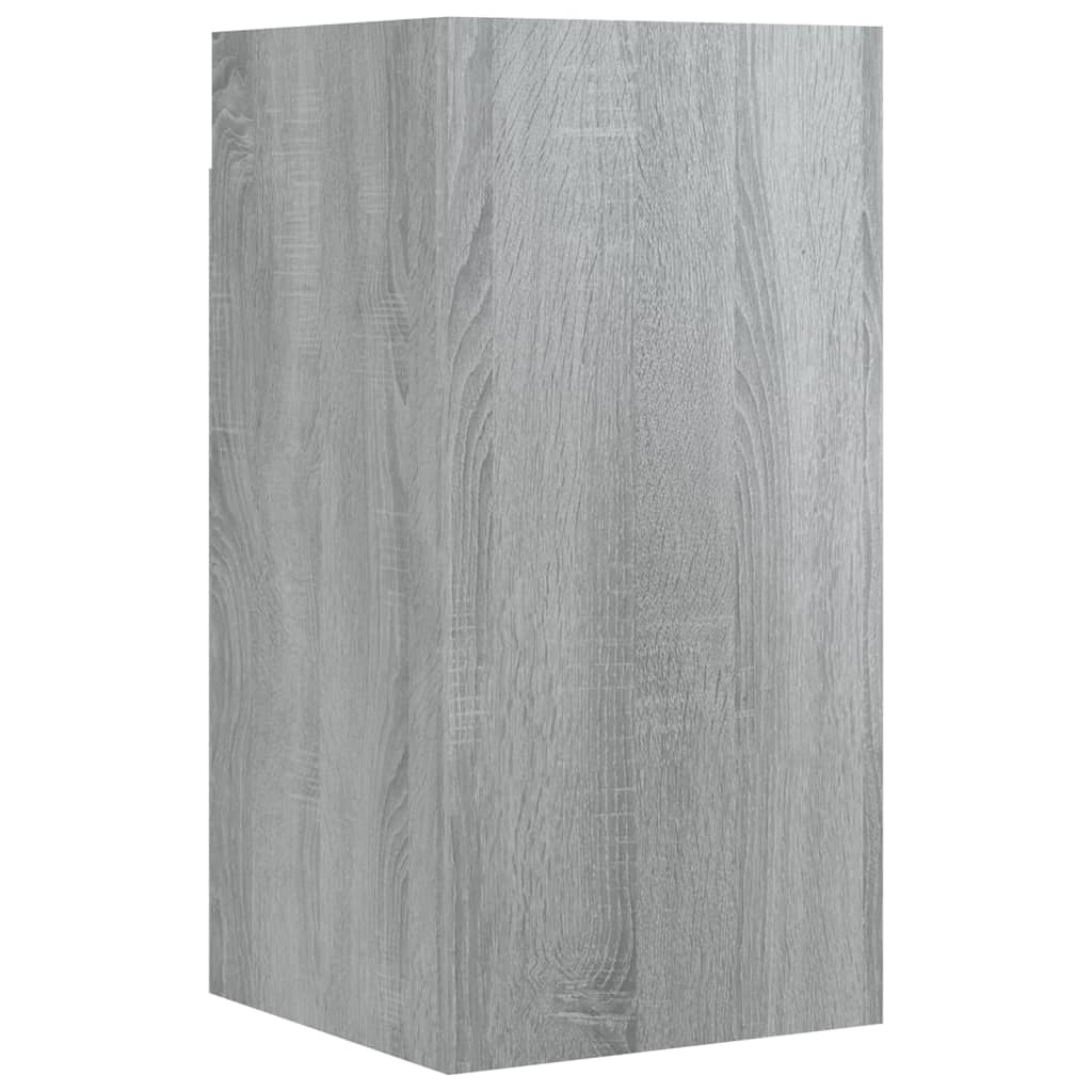 vidaXL 7-tlg. TV-Schrank-Set Grau Sonoma Holzwerkstoff