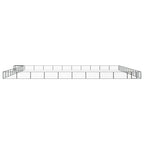 vidaXL 44-tlg. Hundelaufstall Schwarz 100x50cm Stahl Pulverbeschichtet