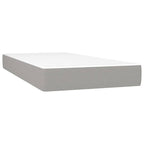 vidaXL Taschenfederkernmatratze Mittel Hellgrau 80x200x20 cm Stoff