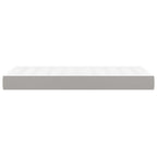 vidaXL Taschenfederkernmatratze Mittel Hellgrau 80x200x20 cm Stoff