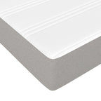 vidaXL Taschenfederkernmatratze Mittel Hellgrau 80x200x20 cm Stoff