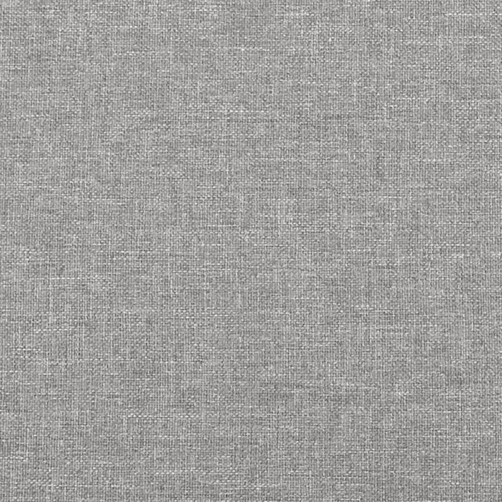 vidaXL Taschenfederkernmatratze Mittel Hellgrau 80x200x20 cm Stoff