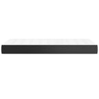 vidaXL Taschenfederkernmatratze Mittel Schwarz 80x200x20 cm Kunstleder