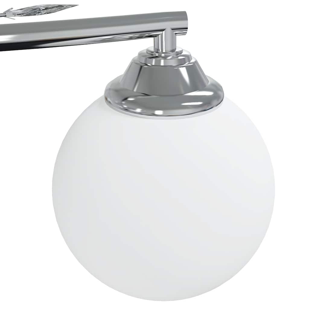 vidaXL Deckenleuchte mit Runden Glasschirmen für 4 G9 LED-Leuchtmittel