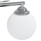 vidaXL Deckenleuchte mit Runden Glasschirmen für 4 G9 LED-Leuchtmittel