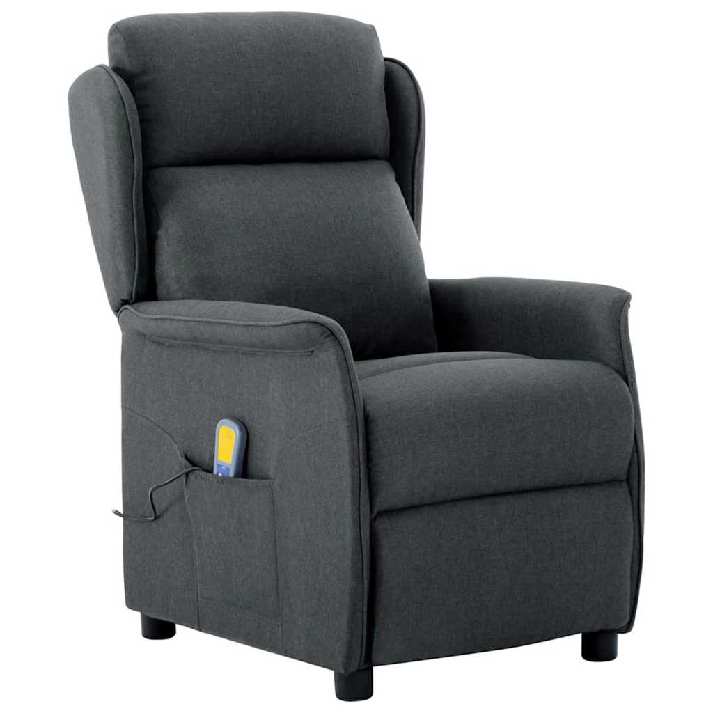 vidaXL Massagesessel Hellgrau Stoff