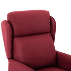 vidaXL Massagesessel mit Kissen Wein 93,5 x 67,5 x 101,5 cm Stoff