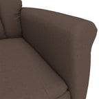 vidaXL Sessel Braun Mikrofaser