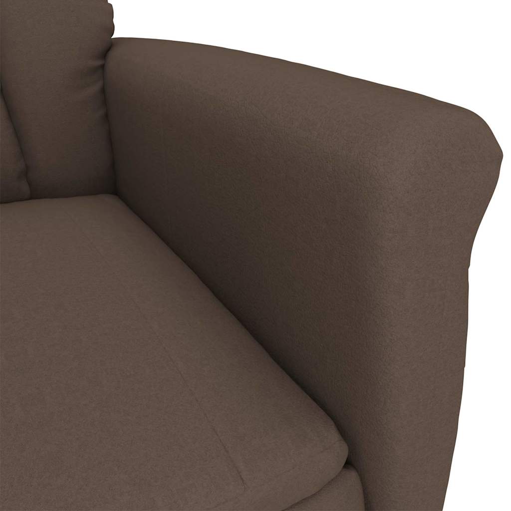 vidaXL Sessel Braun Mikrofaser