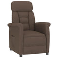 vidaXL Sessel Braun Mikrofaser