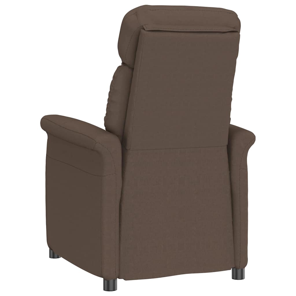 vidaXL Sessel Braun Mikrofaser