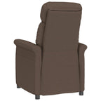 vidaXL Sessel Braun Mikrofaser