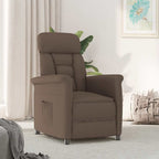 vidaXL Sessel Braun Mikrofaser