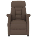 vidaXL Massagesessel Braun 96,5 x 70,5 x 95 cm Mikrofaser
